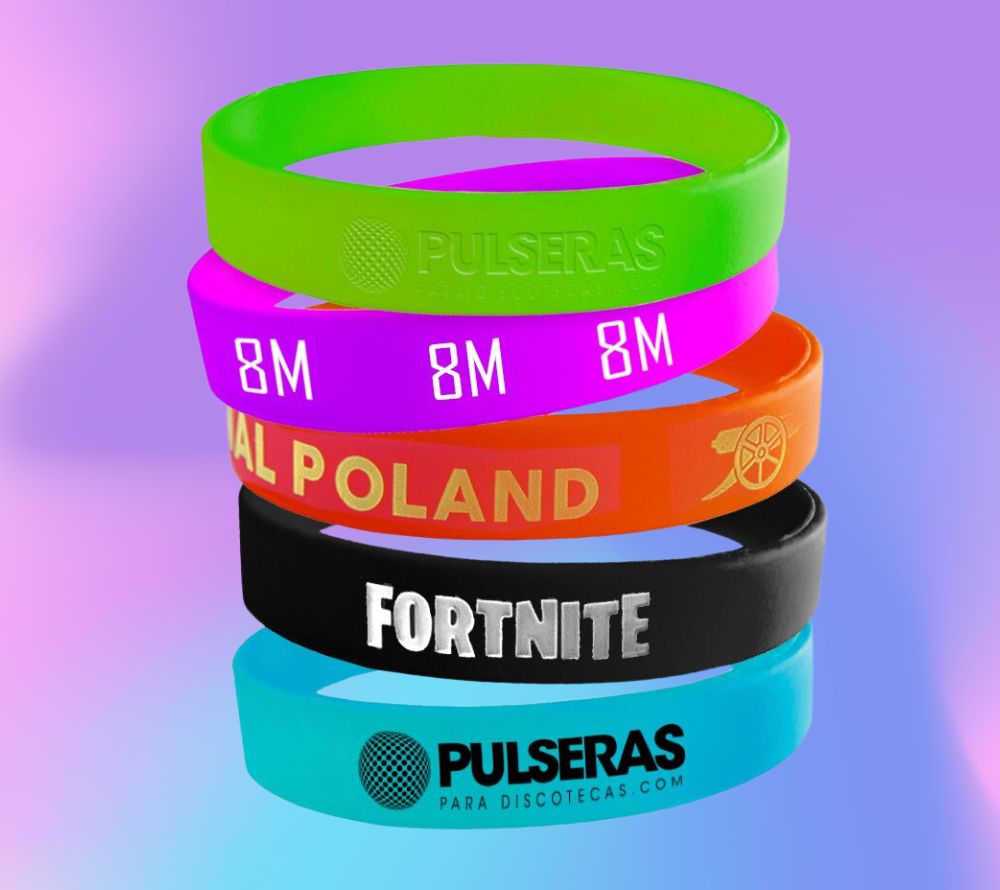 Pulsera de Silicón serigrafiado